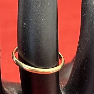 Vintage Cem Co. 14K Yellow Gold Narrow Wedding Band Ring  Size 6